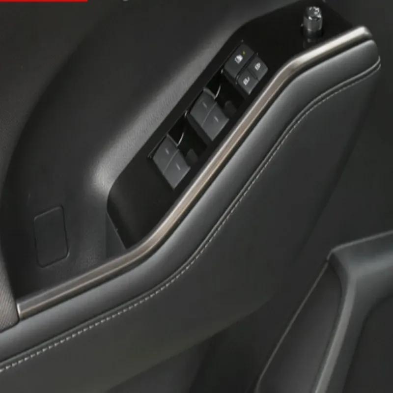 For Toyota Highlander XU70     ABS Car Window Lifter Switch side Trims Glass Door Armrest Panel Accessories