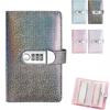 Salvadanaio con Lucchetto a Combinazione Luminoso; Contiene 100 Banconote; Adatto per Risparmiare Denaro; Realizzato in materiale PU.