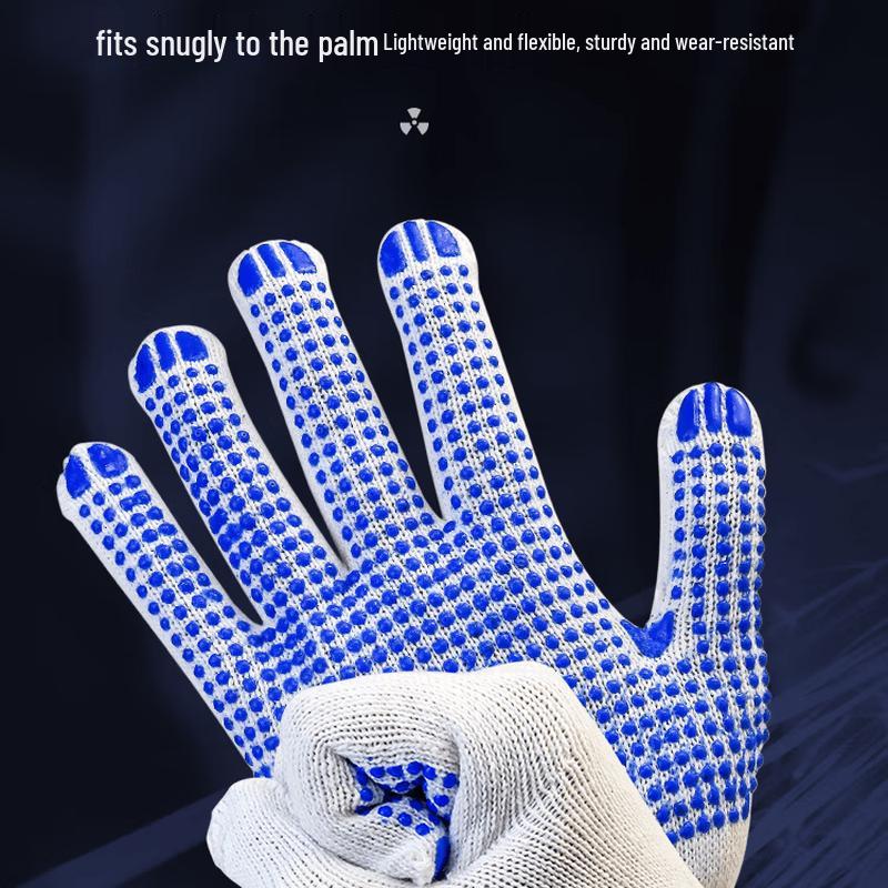 Wear-Resistant Anti-Slip Cotton Work Gloves