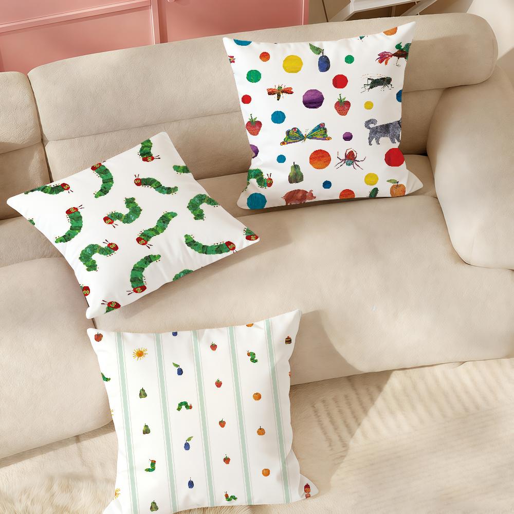 The Vvery Hhungry Caterpillar Pillow Case Suitable For Bedrooms Living Rooms Cars Home Decoration
