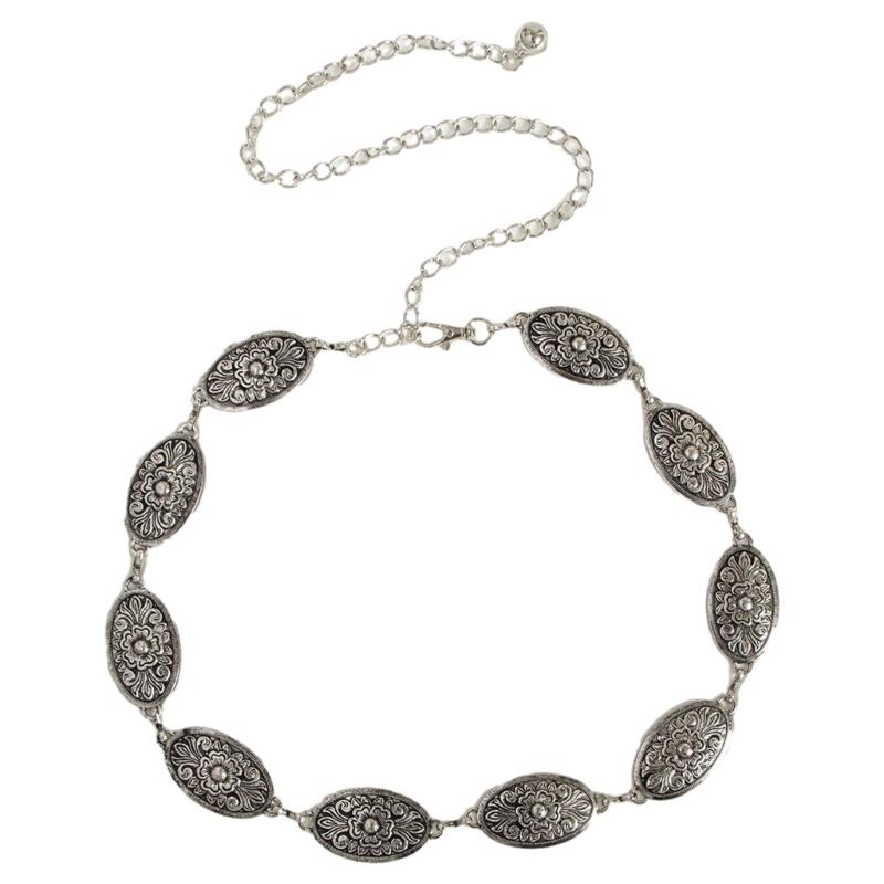 

Western Cowgirl Chain Dress Chain Belt Women Waist Chain Belly Chain For Dress 1 срібний