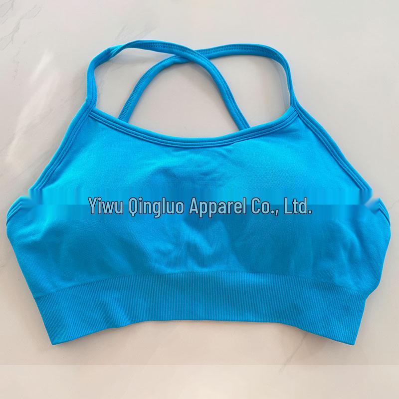 DFYNE Nahtloser Sport-BH mit Kreuzrücken aus Nylon-Spandex für Damen