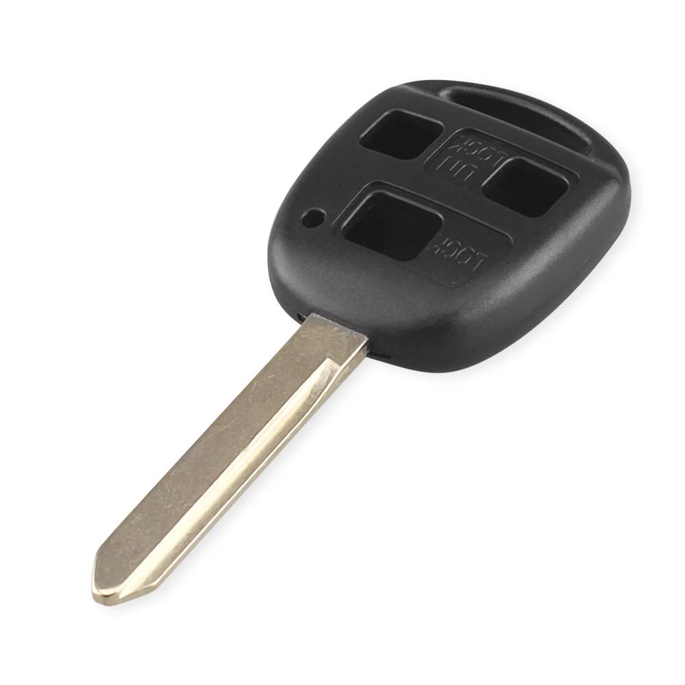 KEYYOU 3 Buttons Car Remote Key Shell Case Fob For Toyota Yaris Avensis Corolla RAV4 Echo Camry Toy47