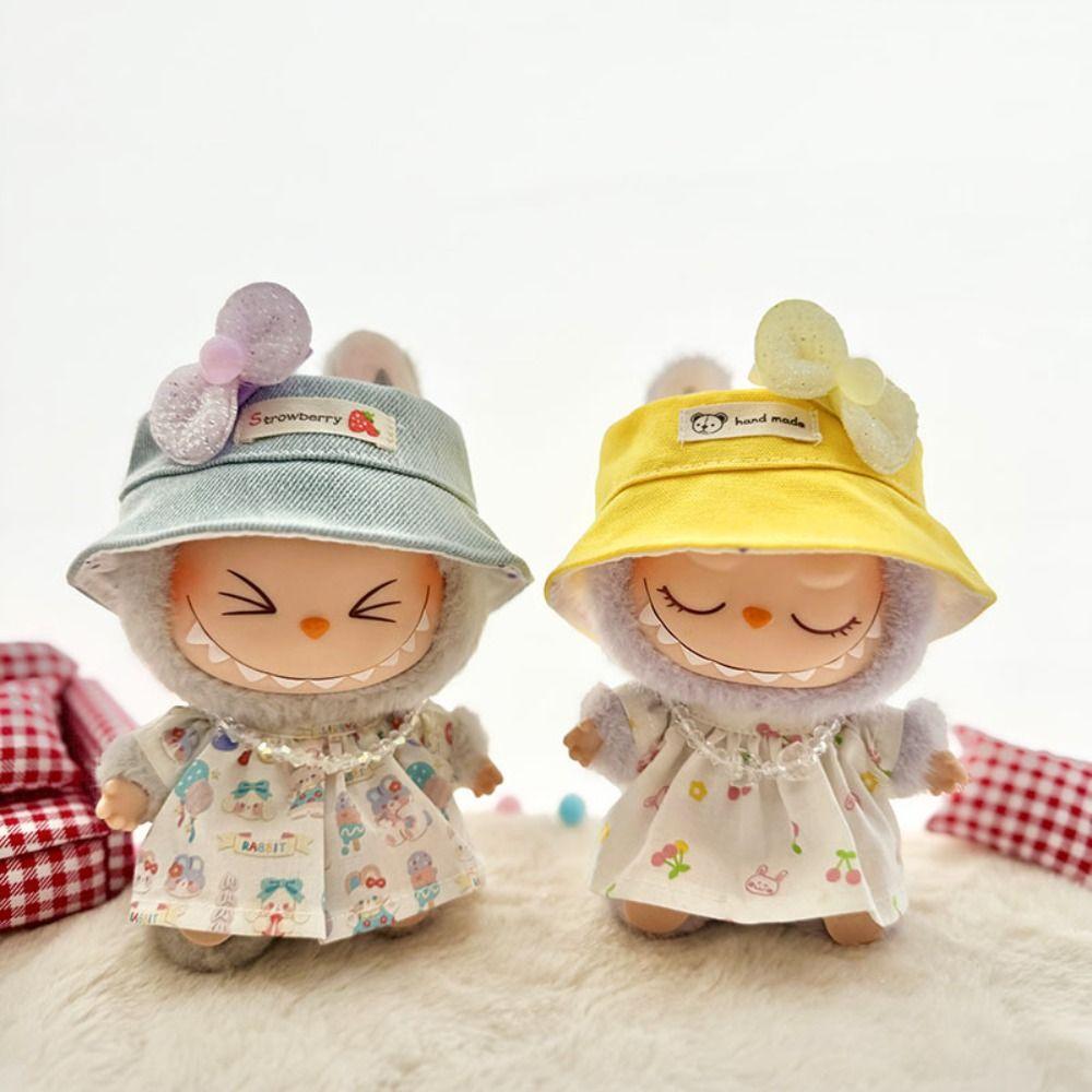 

Berry Sitting Labubu Time Cloth Bunny Style 17cm Plush Dolls Clothes Cotton Doll Accessories Style 1