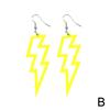 NEON Flash Earrings Funky Kitsch 80s90s Punk Rock Bolt NEW Gifts Retro N4K2