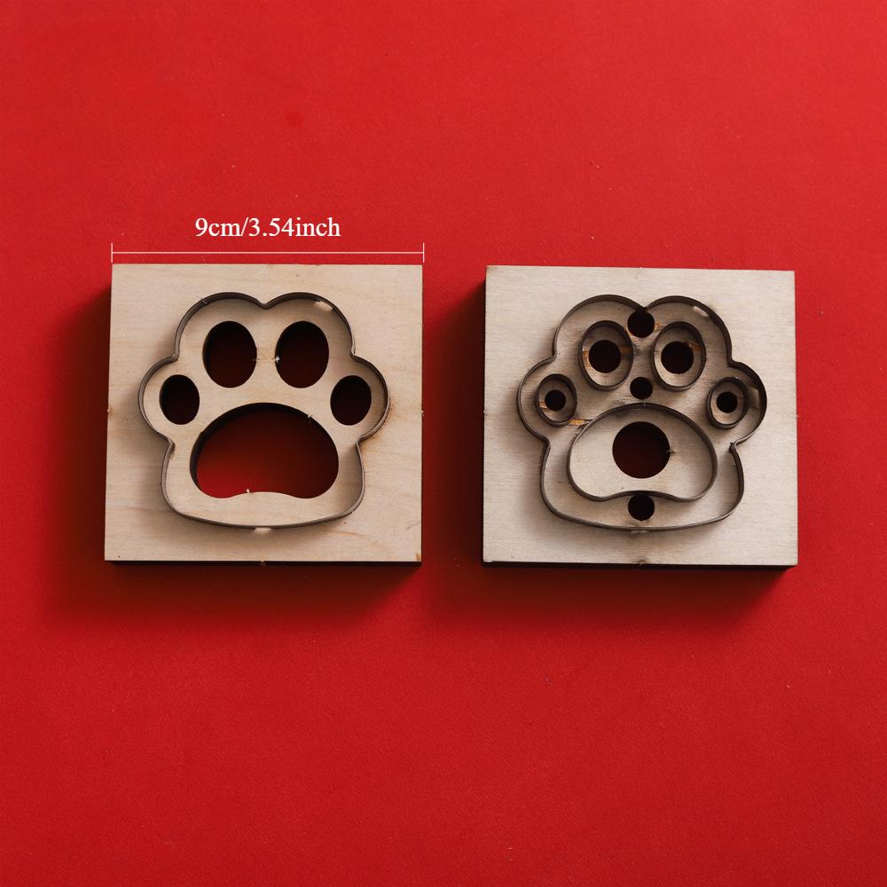 Dog Paw Shaped Leather Cutting Die Leather Craft Making Mould DIY Leather Template Punching Stencil Ornaments Handmade Mould