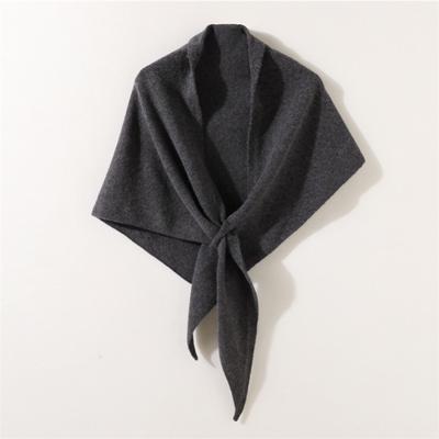 Women Imitation Cashmere Scarf Shawl Winter Warm Soft Knitted Striped Triangle Fashion  Bandana Lady Scarves Pashmina