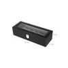 SONGMICS Watch Box with 6 Slots, Watch Case with Glass Lid, Velvet Watch Pillows, Watch Holder with Clasp, 11.2 X 30 X 8 Cm, Gift Idea
