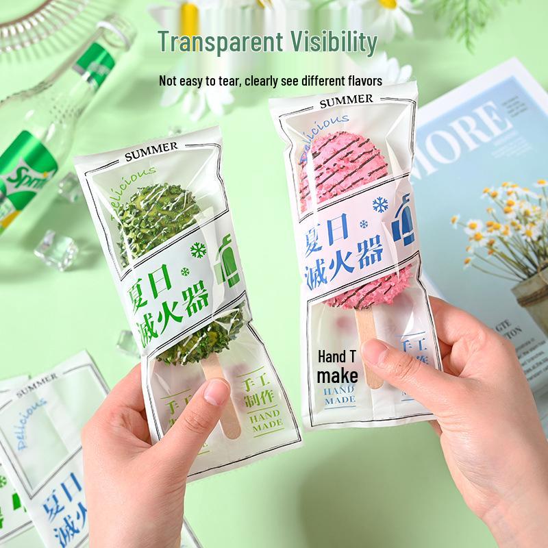 Bolsas Transparentes Auto-Sellantes para Helados y Paletas Hechos a Mano