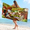 A-Assassination C-Classroom Bath Towel Microfiber Soft Water Absorbing Breathable For Girl Kids Decorative Cartoon Beach Towel