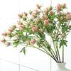 1PC Tige Unique Réaliste Multi-Têtes Plastique Durable Fleur d'Apparence Naturelle Élégant Eryngium Léger 69cm