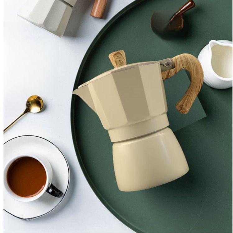 Seiko Octagonal Aluminum Moka Pot - Classic Italian Espresso Maker