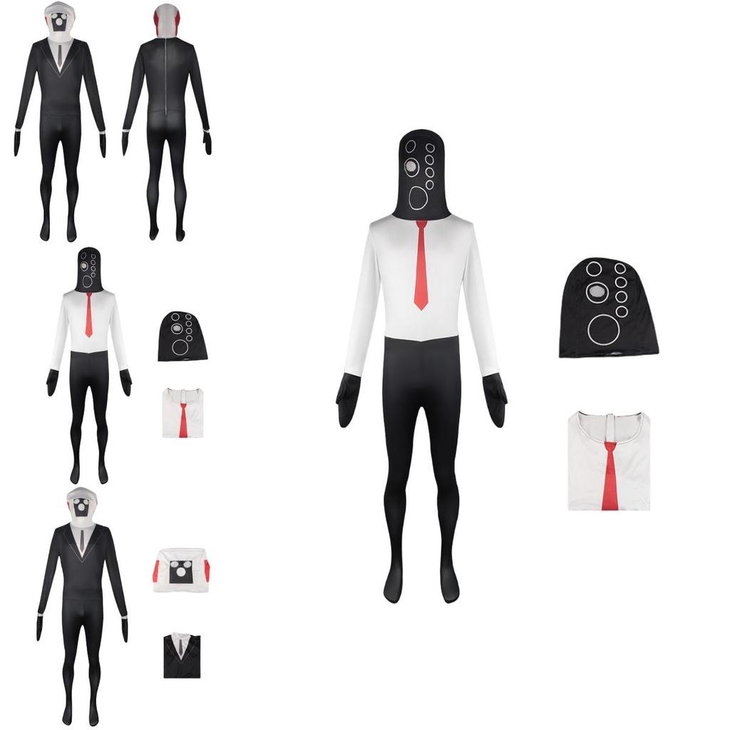 Halloweenský Skibidi Toilet Hra Cosplay Kostým Kombinéza Unisex Bavlna Různé Velikosti