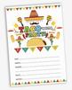 Inkdotpot 30er-Pack Einladungen zur Taco-Bout-Party, Einladungen zur Fiesta-Party, leere Einladungen mit Umschlägen