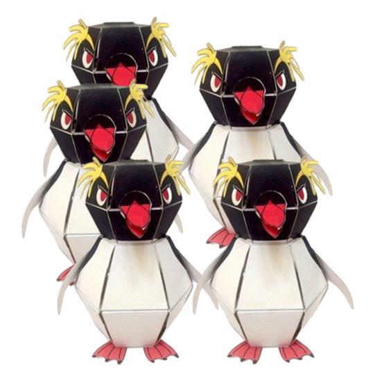 1/2/3/4/5 Stück Hüpfender Pinguin Papierbastelset DIY Handgemachtes Papierfalten Origami Springender Pinguin Spielzeug Anfänger Kinder Erwachsene Bastler Geschenk
