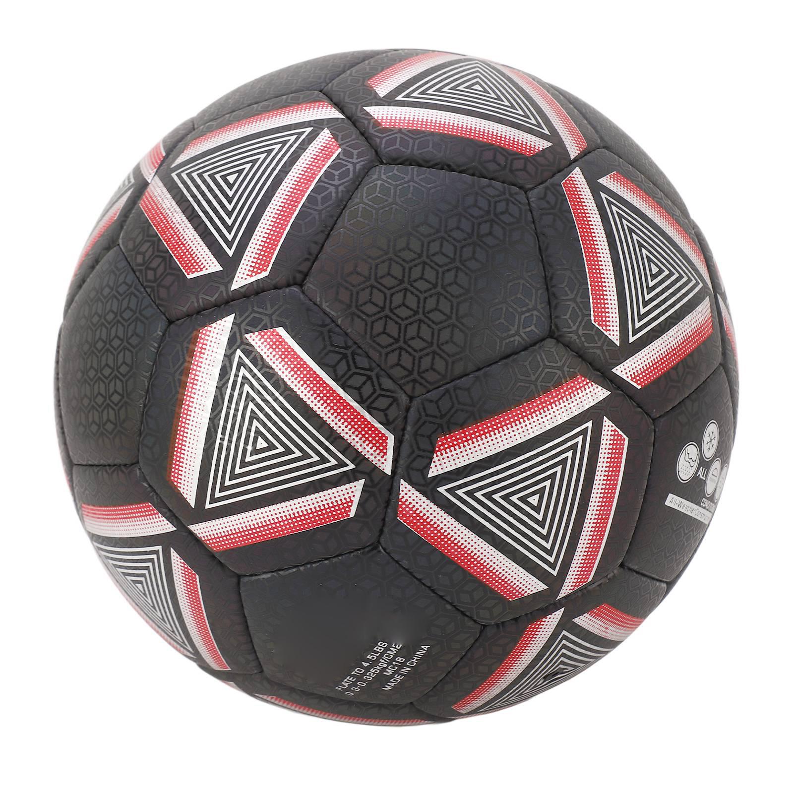 Luminous Soccer PU Size 5 Flat Surface Bright Reflective Soccer Ball for Soccer Training