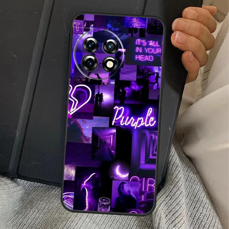 Infinity On Purple Case For OnePlus 13R 12R 10R 13T 10T 8T 15 13 12 11 Nord CE 4 3 2 Lite N20 N30 Nord 5 Cover