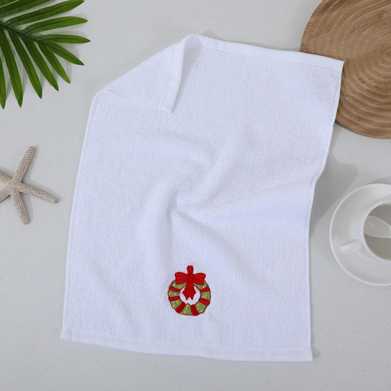 Holiday Gift Towel Embroidery Christmas Halloween Kitchen Towel Embroidery