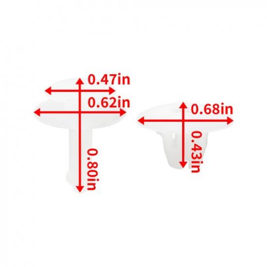 20 Stück Türverkleidungsclip Halter Nylon Passend für Chrysler Dodge 6505292AA