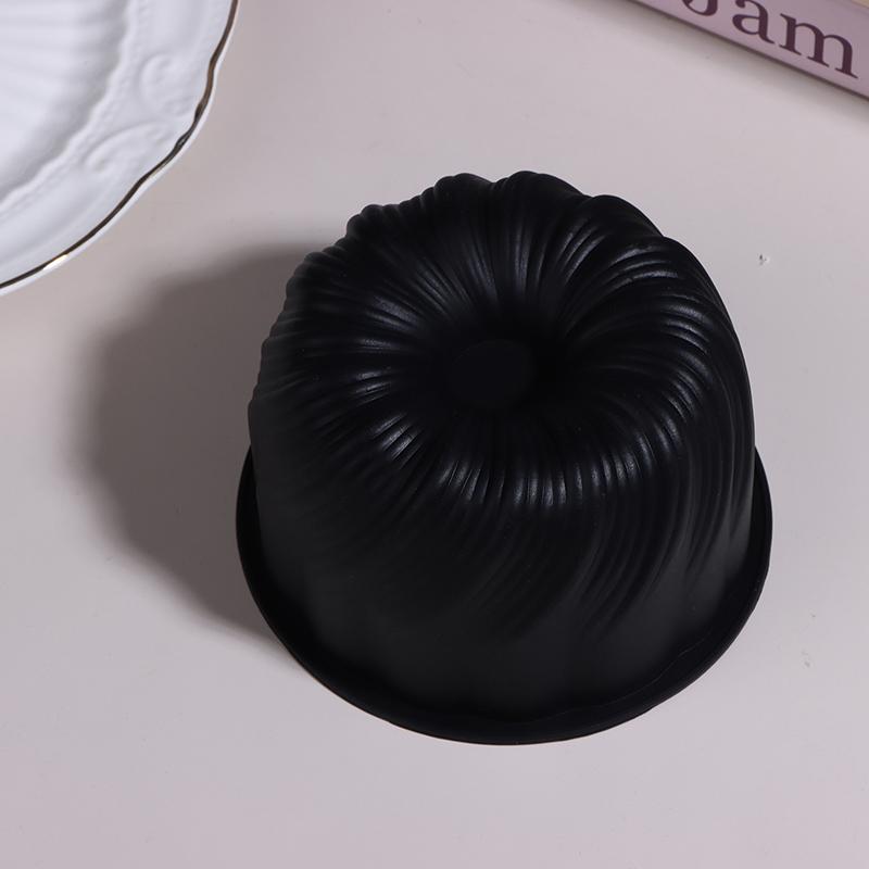 4 Inch Round Rotating Heart Flower Basket Coil Texture Design French Mousse Cake Mould Silicone Cake Mold Kitchen Bakeware