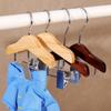 Solid Wood Kids Hanger Anti Slip Mini Hanger Portable Pet Clothes Hook