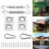 Outdoor Patio Rectangle Awning Attachment Set Stainless for Sun Shade Sail Canopy Fitting Heavy Duty Shade Sail Hardware