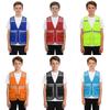 Unisex Kinder Warnweste Hohe Sichtbarkeit Mesh-Design Reißverschluss Freiwilligenuniform Reflektierende Kleidung