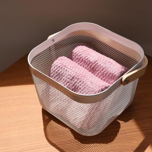 Kosugizen Fluffy Microfiber Face Towels, Pink, 34 X 90 Cm, Fluffy, Long, Absorbent, Quick-Drying, Ideal for Drying Hair, Set of 2 (ZGMF-290-2P PK)