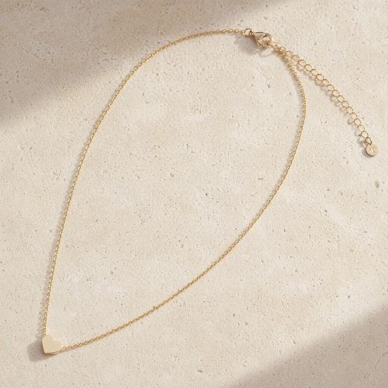Necklace Bracelet Set, Alloy Plating Wear-Resistant Oxidation-Resistant Jewelry, Adjustable Chain Minimalist Love Pendant Jewelry