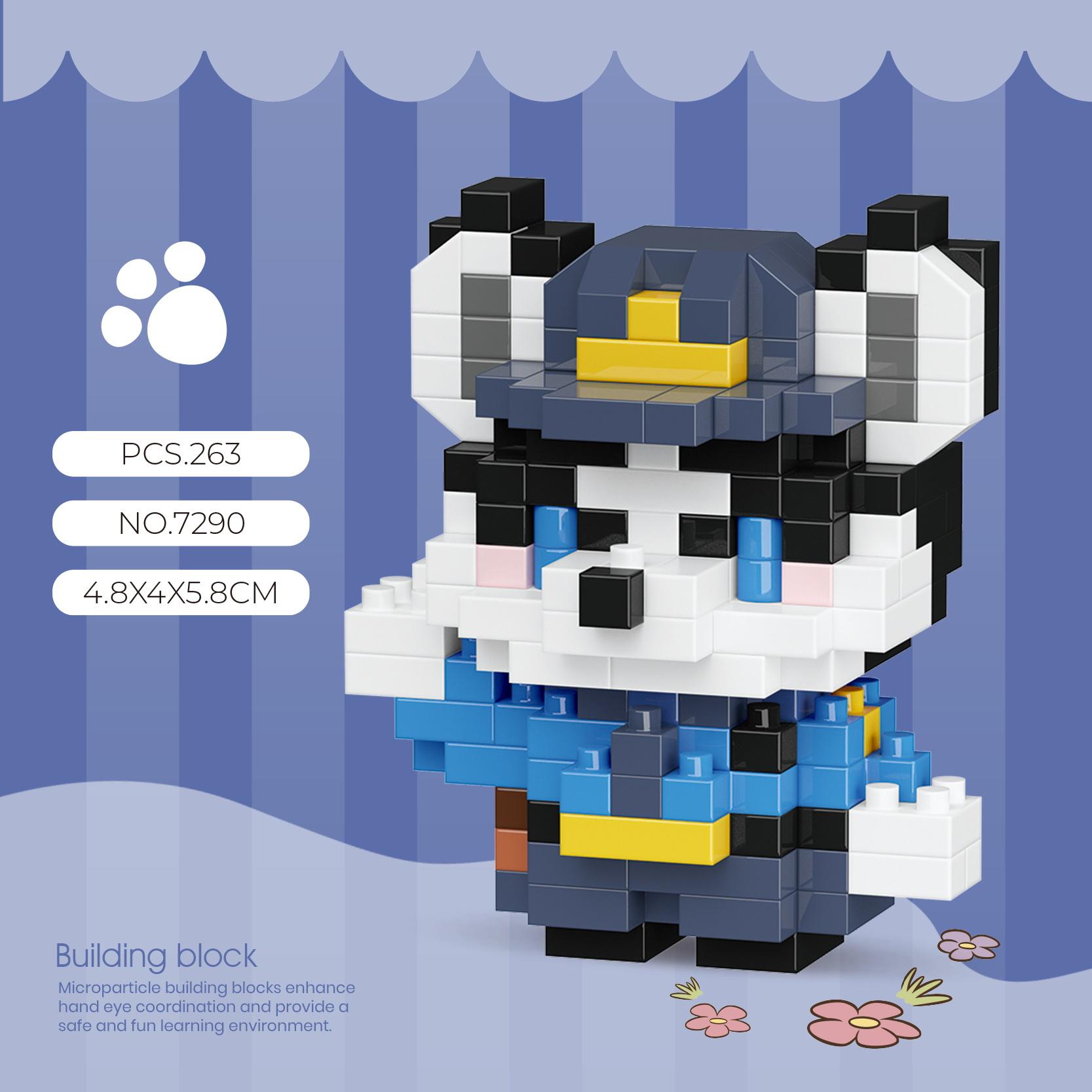 

Mini Cartoon Cute Cat dog Animals Models DIY Building Blocks Toys Micro Blocks Kit Christmas New Year Gifts Lucky Decor No box