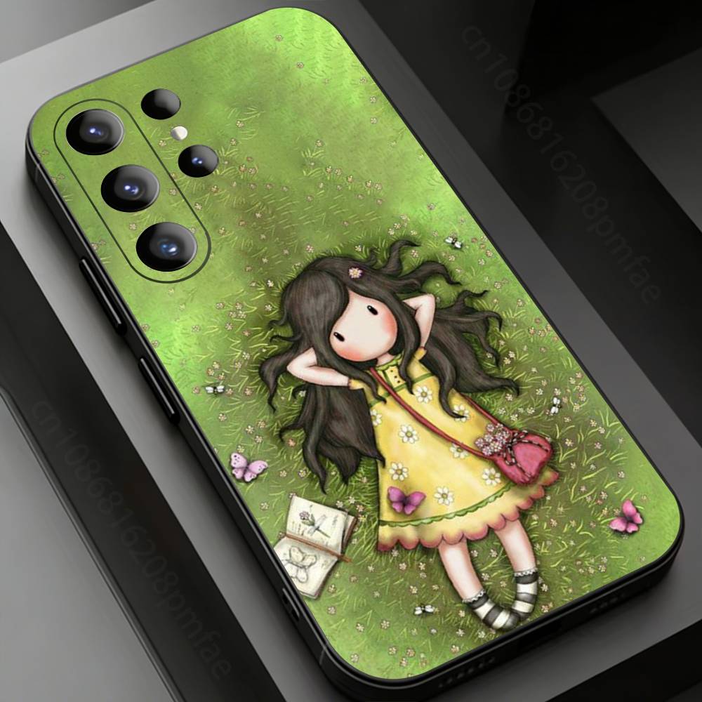 Cute S-Santoro G-Gorjuss Phone Case for Samsung Galaxy S20,23 Ultra S24,22 Plus S25,26,21FE TPU Cover