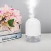 USB Mini Desktop Timing Humidifier Car Office Air Purifier Atomizer with LED Lights (White)