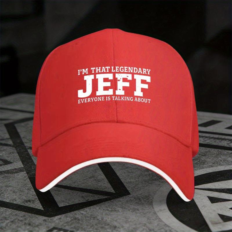 

Legend Jeff Everyone Is Talking About Baseball Cap Polyester Adjustable Casual Adult Headwear One Size