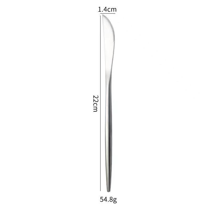 304 Mirror Gold Western Food Knife, Fork and Spoon Tableware Steak Knife and Fork Dessert Fork and Spoon Coffee Spoon Chopsticks