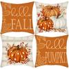 New Pillowcase Halloween Pumpkin Letter Print Pillow Home Sofa Cushion Cover