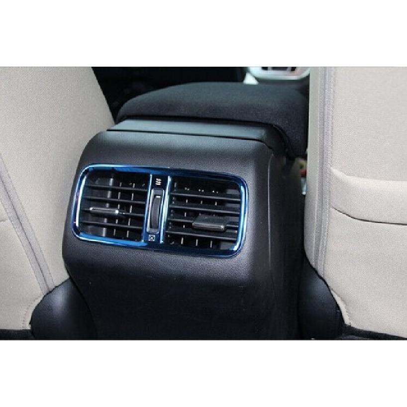 Rear AC Air Outlet Vent Blue Steel 2012-2016 Cover Trim For Honda CR-V CRV 1Pcs