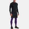 Under Armour ColdGear Infrared Mock Long Sleeve T-Shirt Men Tops Black 1366066-001