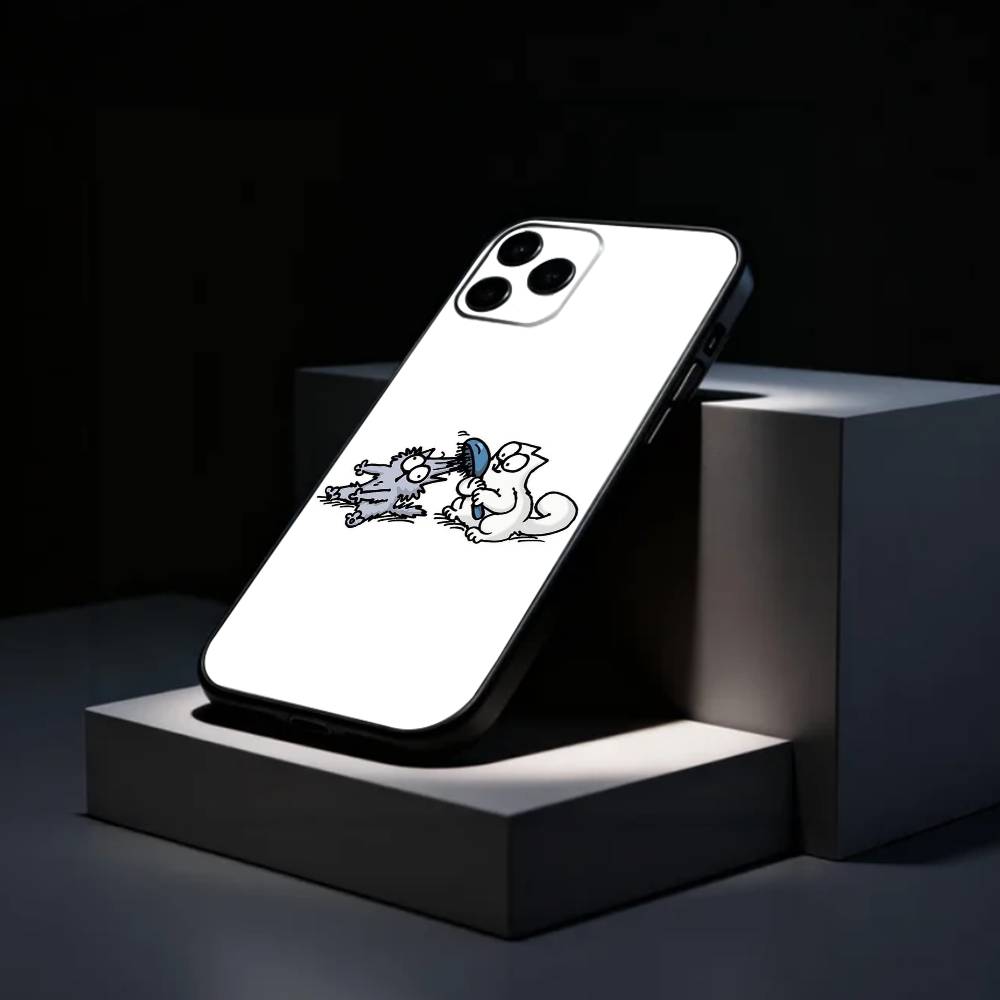 

CUTE S-Simons And C-Cats Phone Case Silicone Soft For IPhone 17 16 15 14 13 12 11 X XR Plus Pro Max Plus iPhone13PROMAX
