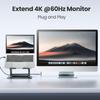 Tounee Laptop Stand with Detachable USB-C Hub, 100W PD Charging, 4K@60Hz HDMI, USB-A & USB-C 3.0 Ports, Host Port, Ergonomic Aluminum Laptop Holder, C
