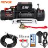 VEVOR 13500 LBS 12V Verricello Elettrico Corda di Traino Sintetica Verricello