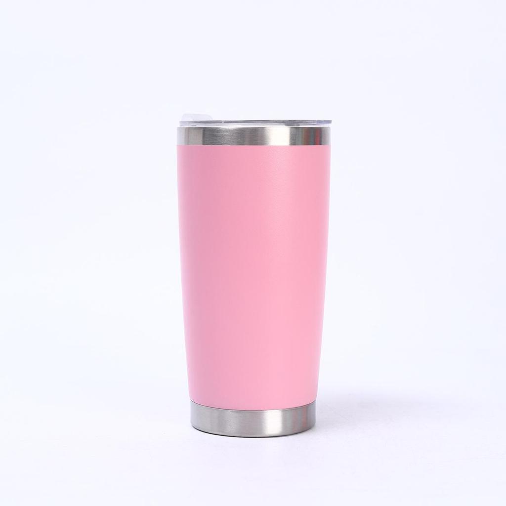 Simple 20oz Stainless Steel Vacuum Insulated Car Cup – Portable Outdoor Beer and Ice Cooler.