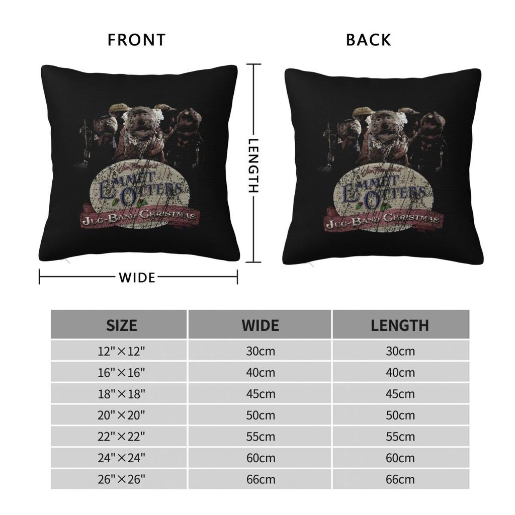 Vintage Emmet Otter Square Pillowcase Cushion Cover Pillow Case Throw Pillow Cover for Home Bedroom Car