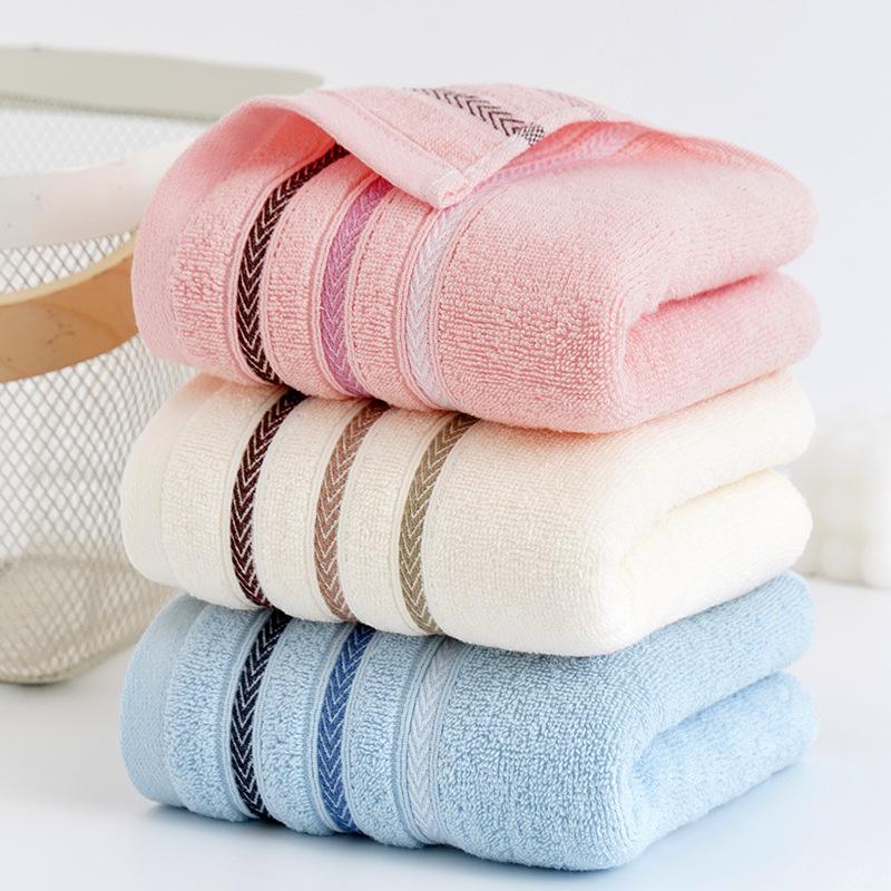 Full Cotton Absorbent Soft Bathing Household Towel Pure Cotton Face Wash Adult Thick Embroidery