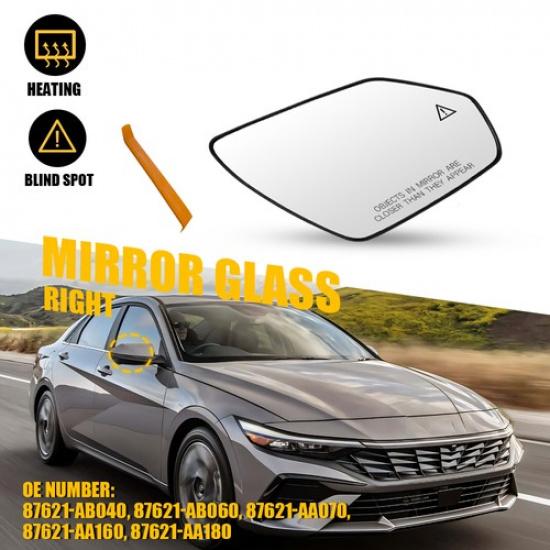 Passenger Driver Heated Mirror Glass Blind Spot Fit Hyundai Elantra -2025
