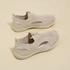 Fashion Hollow Out Breathable Toe Cap Sandals for Women, Summer Mesh Shoes, One Foot White Shoes, Casual Thick Soled Board Shoes
