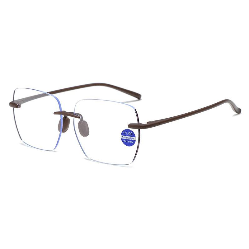 Trendy Rimless Anti-Blue Light Reading Glasses for Men & Women