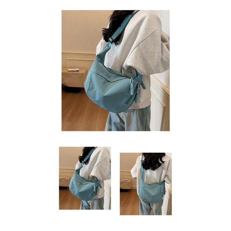 Crescent Bag Crossbody Bag Slings Bag Purses for Women Men Trendy Slouchy Dumpling Bags Half Moon Shape Shoulder Bag