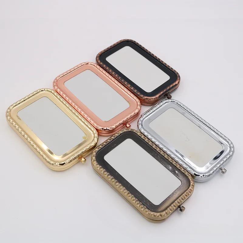 1pcs Portable Makeup Mirrors Metal 70mm Blank Round Compact Mirror For DIY Girl's Women Cosmetic Pocket Mirror Beauty Tools