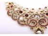 Elegant Full Diamond Clavicle Necklace & Earring Set for Evening Dress & Bridal Wear