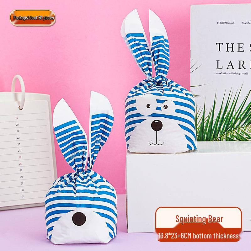 Children's Day Gift Bag: Snowflake Crisps, Snacks, Biscuits, Candy Rabbit Ear Packaging